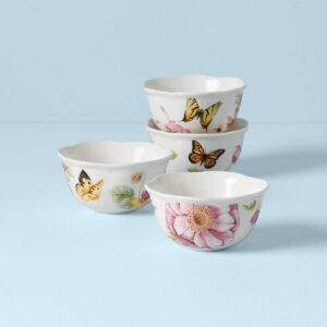 Pink Floral Dessert Bowls, Set of 4