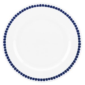 Blue Horizontal Stripe Dinner Plate