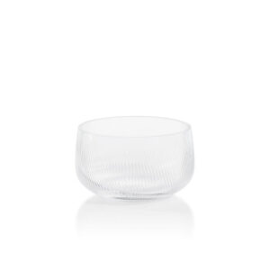 Rippled Glass Serving Bowl