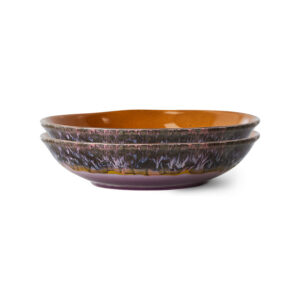 Stoneware Curry Bowls in Warm Glaze - Set of 2